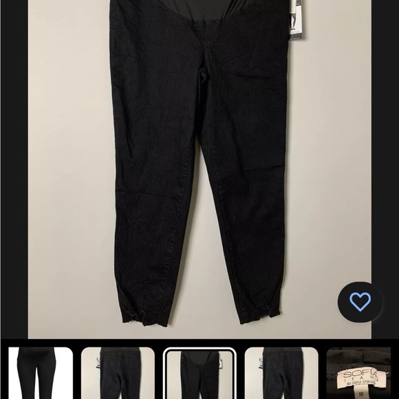 Sofia Jeans by Sofia Vergara Women's Maternity Curvy Jeans with Full Belly Sz 18 - Picture 7 of 12